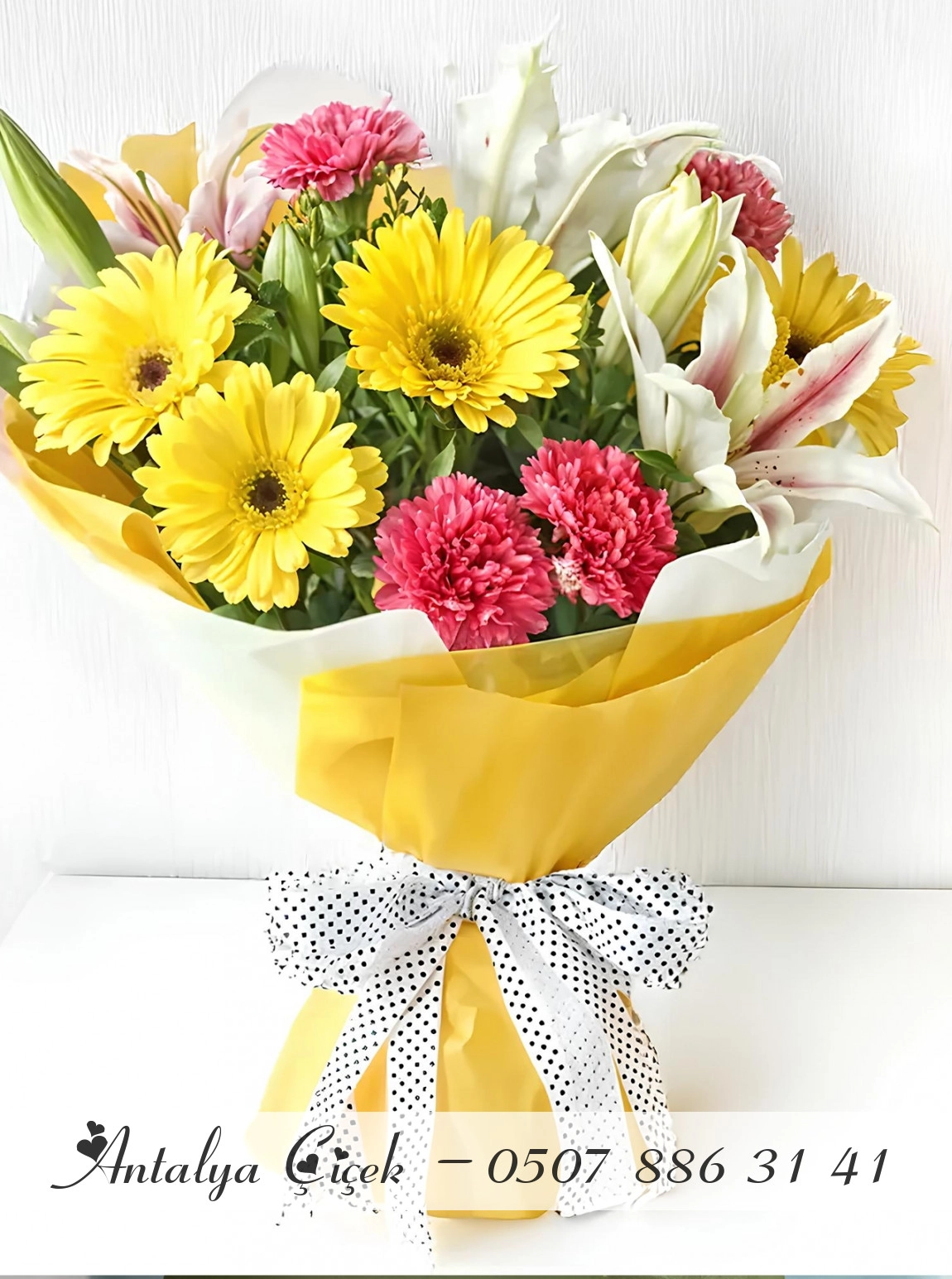 Karanfil ve Gerbera Buketi