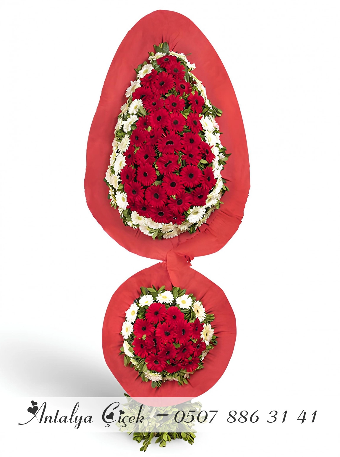 Kırmızı Uygun Fiyatlı Çelenk