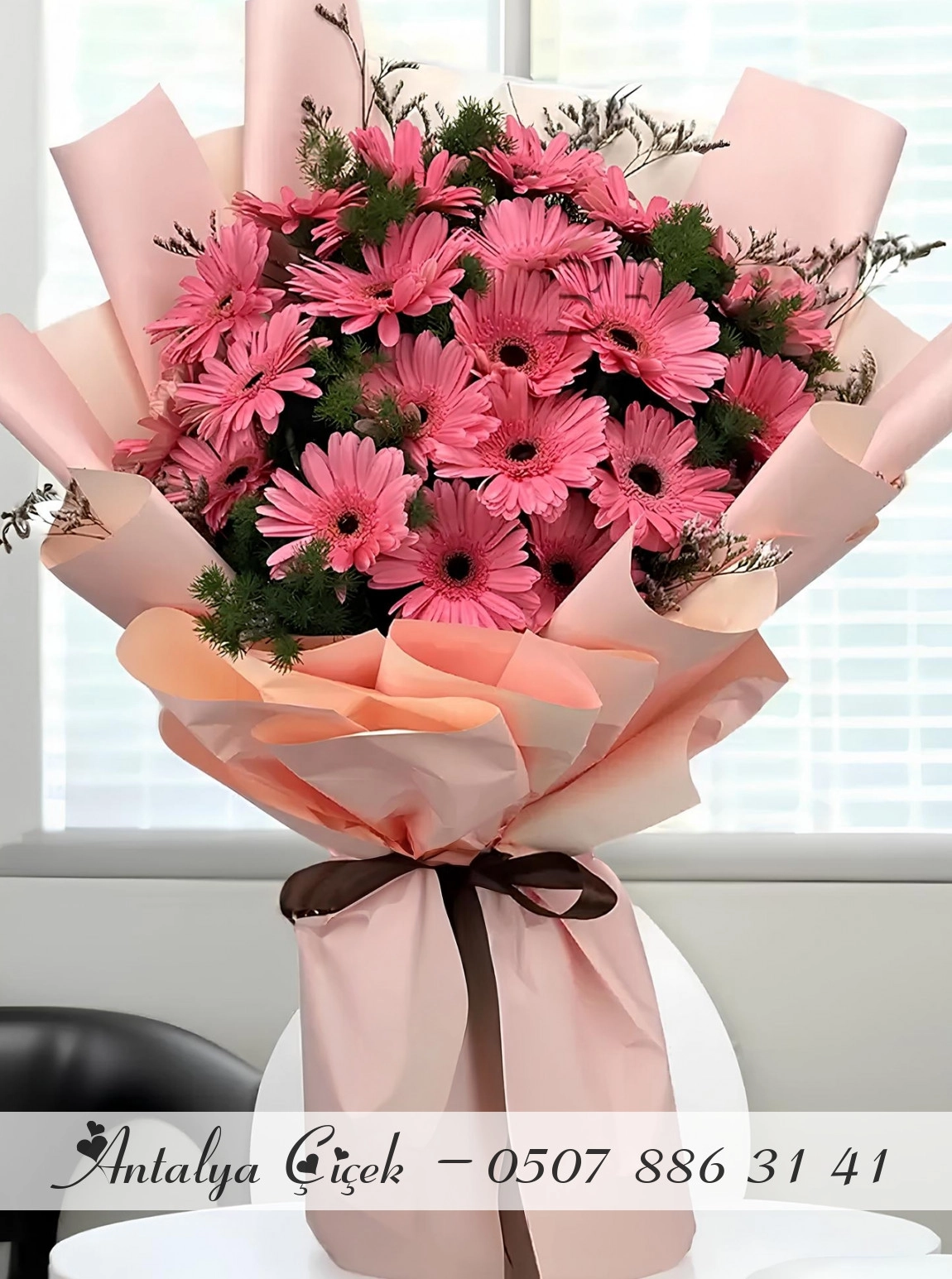 Mor Gerbera Buketi
